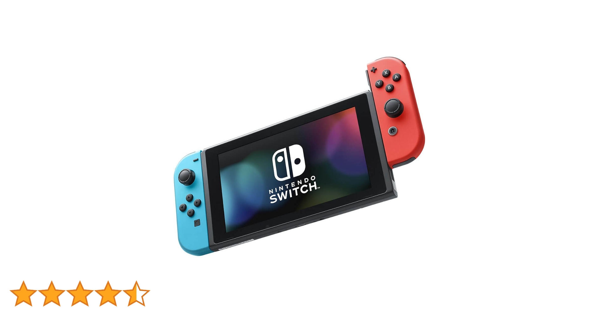 Nintendo Switch with Neon Blue and Neon Red Joy‑Con